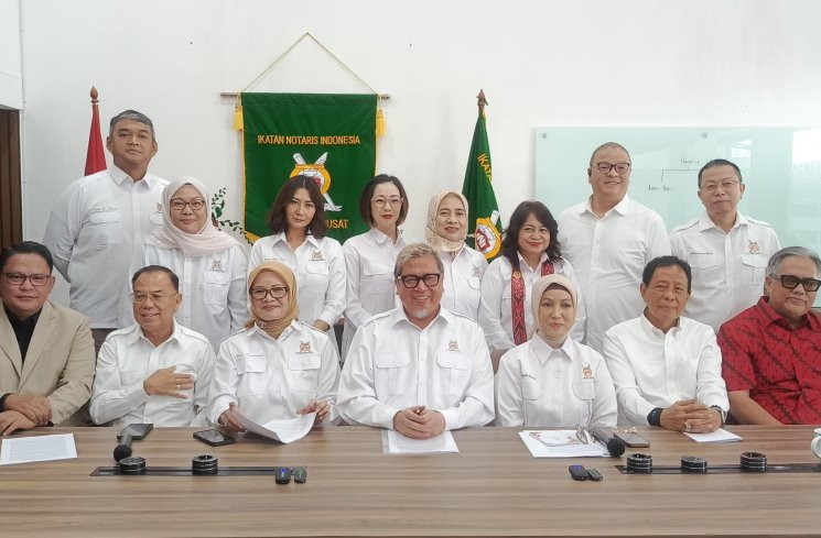 Para Pengurus Ikatan Notaris Indonesia (INI). (ist)