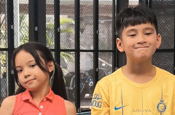Gempita dan Rafathar Main Tenis Bareng, Rayyanza Nangis saat Ditinggal Pulang