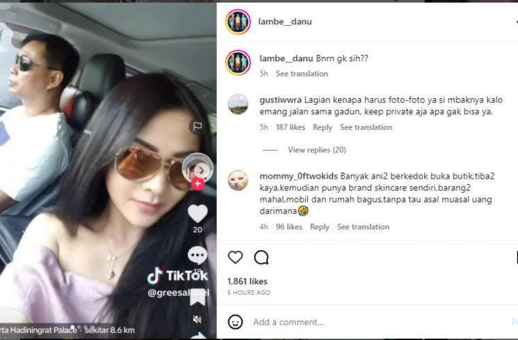 Bella Bonita dan Pak Danan [Instagram]