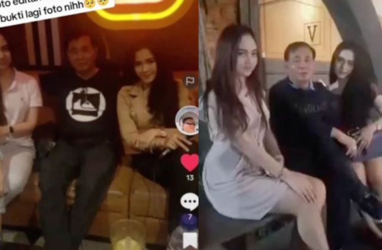 Foto diduga Bella Bonita bersama Pak Danan