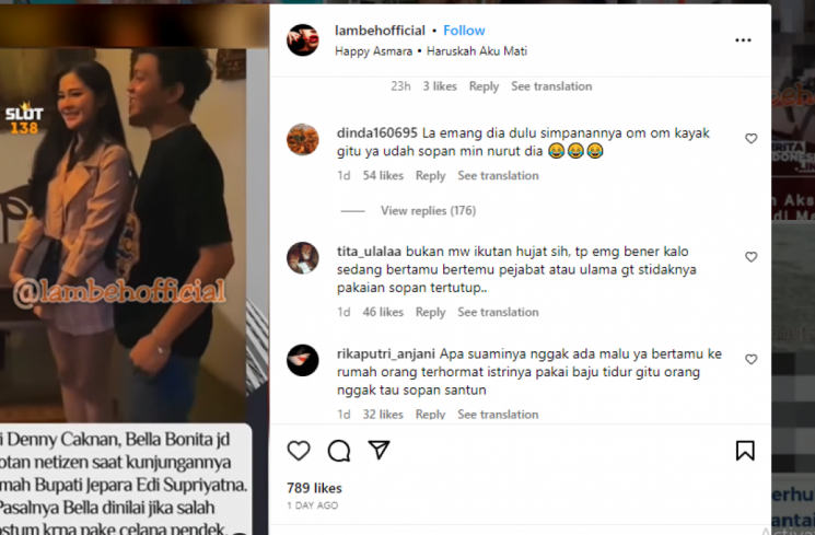 penampilan Belbon [Instagram]