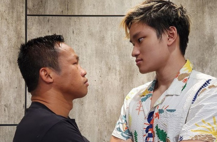 Azka Corbuzier dan petinju Daud Yordan. (Instagram)