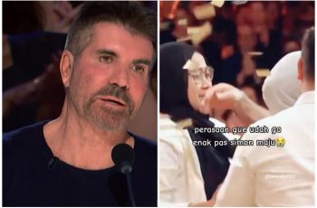 Detik-detik Ibu Putri Ariani Kena Tabok Simon Cowell Viral: Anggap Aja Lagi Salim