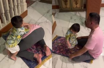 Faisal Haris Solat Diganggu Anak, Posisi Sujud Jadi Omongan: Perbaiki Pak
