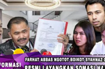 CEK FAKTA: Farhat Abbas Layangkan Somasi, Syahnaz Diboikot Hingga Raffi Ahmad Murka