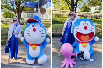 Foto bareng Doraemon di Jepang, Syahrini Pakai Sandal Rp 30 Juta: Mehong Banget
