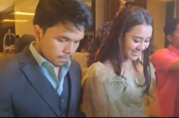 Momen Thariq Pegangi Gaun Aaliyah Sambil Main HP jadi Omongan: Terpaksa Banget