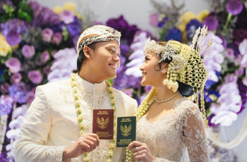 Rizky Febian dan Mahalini Resmi Menikah dengan Busana Adat Sunda