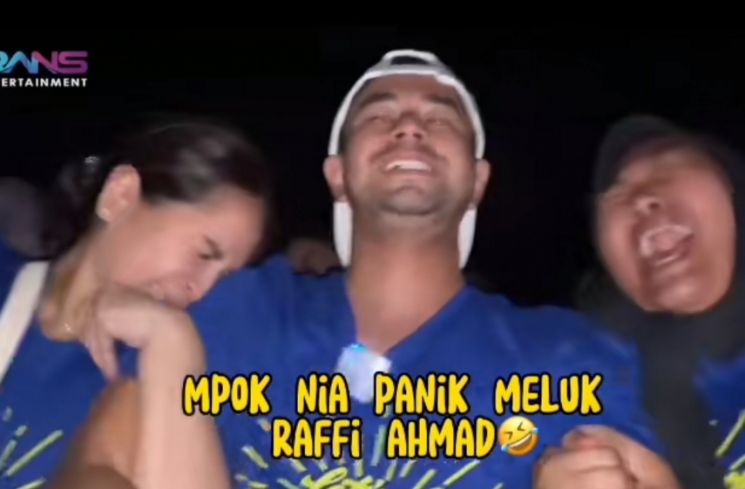 Raffi Ahmad, Nagita Slavina, dan Mpok Nia (YouTube/RANS Entertainment)