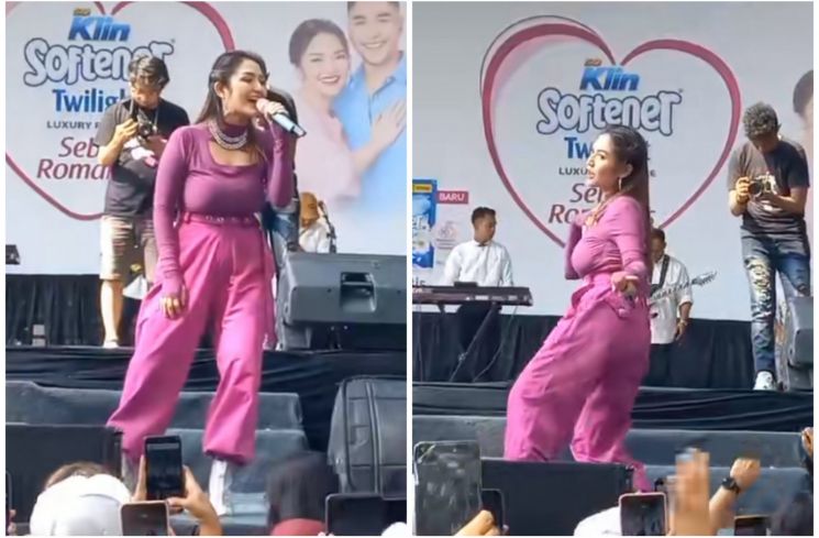 Siti Badriah tampil di Bogor (TikTok/@tjreely73)