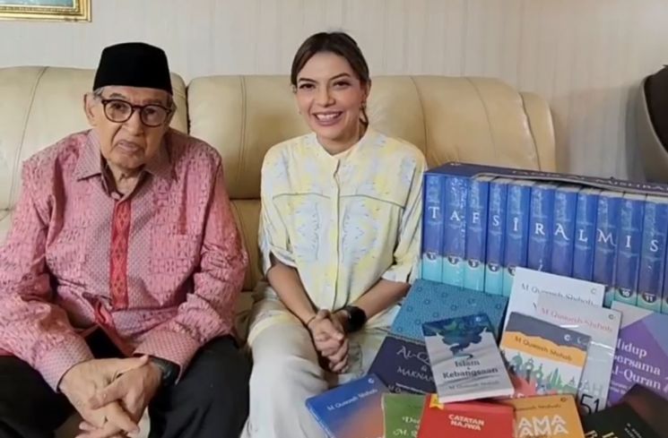Najwa Shihab dan Quraish Shihab (Instagram/@najwashihab)