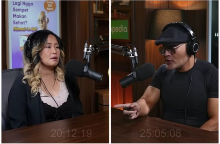 Pinkan Mambo dan Deddy Corbuzier (YouTube/Deddy Corbuzier)