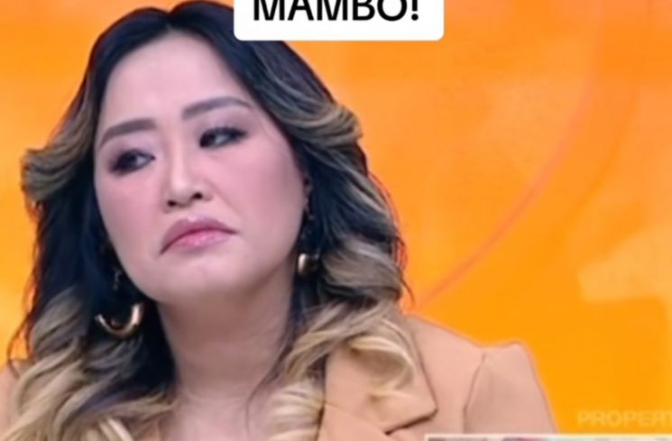 ekspresi Pinkan Mambo dikirim pesan oleh MA (YouTube/TRANS TV Official)