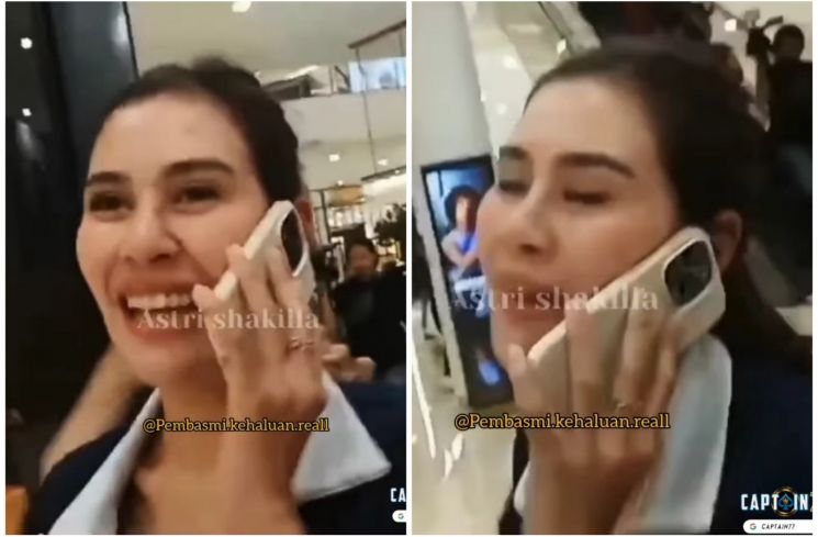 Syahnaz Sadiqah kabur dari kejaran wartawan (Instagram/@lambegosiip)