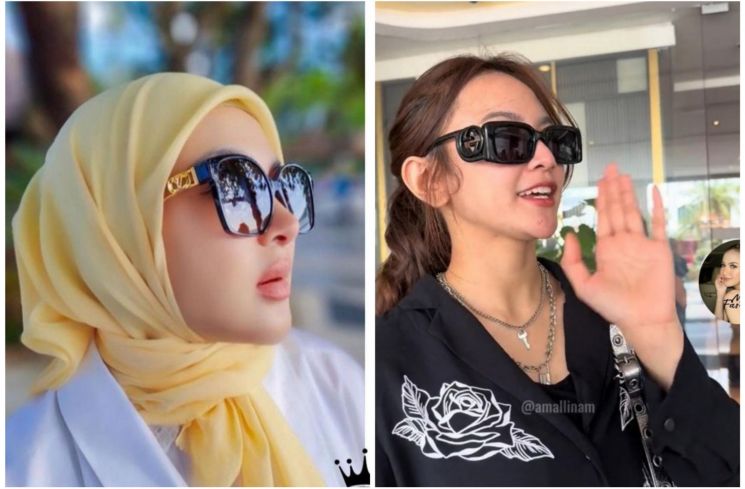 Syahrini dan Mahalini (kolase Instagram)