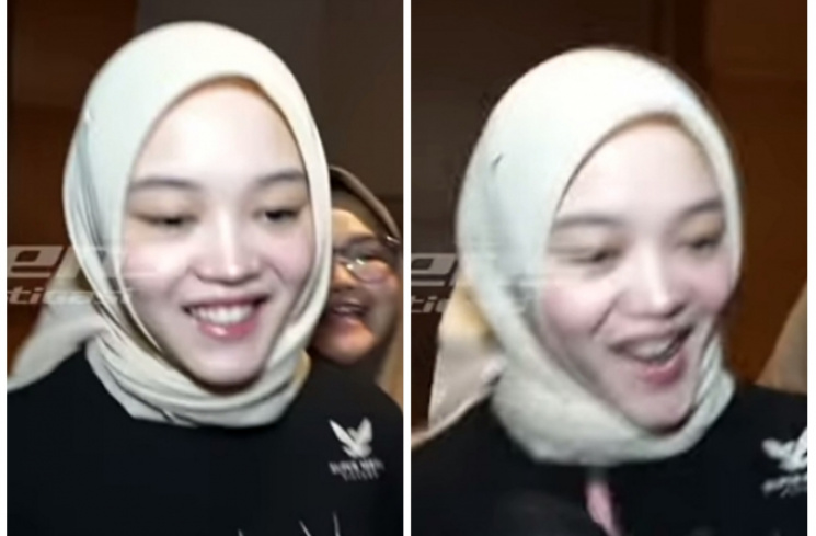Reaksi atau Gesture Putri Delina saat Ditanya Kedekatan Sule dengan Santyka Fauziah. [(YouTube Intens Investigasi)]