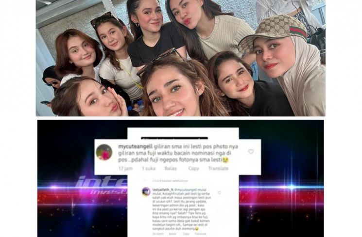 Postingan Foto Lesti Kejora yang Dihujat Penggemar Fuji. [(Instagram @lestikejora dan YouTube Intens Investigasi.]