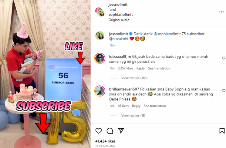 Jess No Limit. (tangkapan layar/Instagram) [Instagram.]