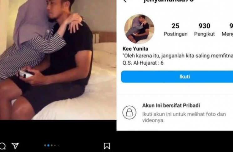 Gunawan Dwi Cahyo ngamar bareng Kee Yunita [(Instagram/@keeyunita)]