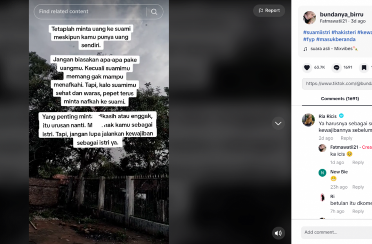 Ria Ricis komentar di salah satu postingan netizen [Tangkapan layar]