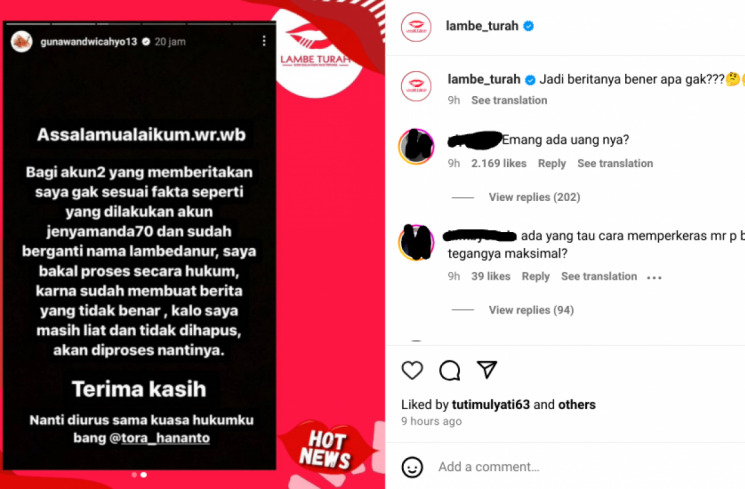 Gunawan Dwi Cahyo ancam penyebar hoaks dirinya [Tangkapan Layar]