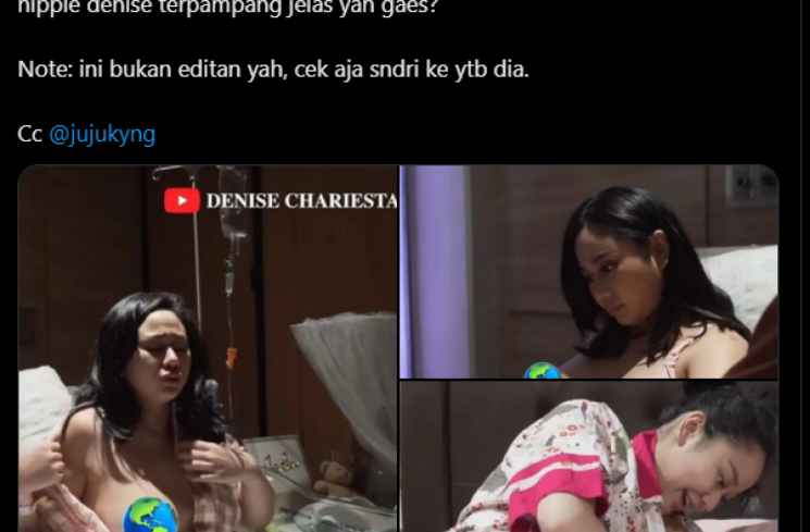 Denise Chariesta. (tangkapan layar/X) [X.]