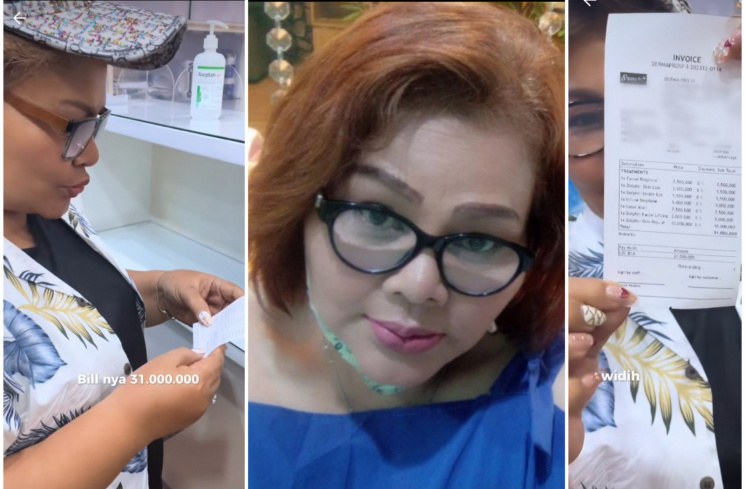 Eva Manurung (Kolase Tiktok/@dermaprosf Instagram/@evamanurung1105)