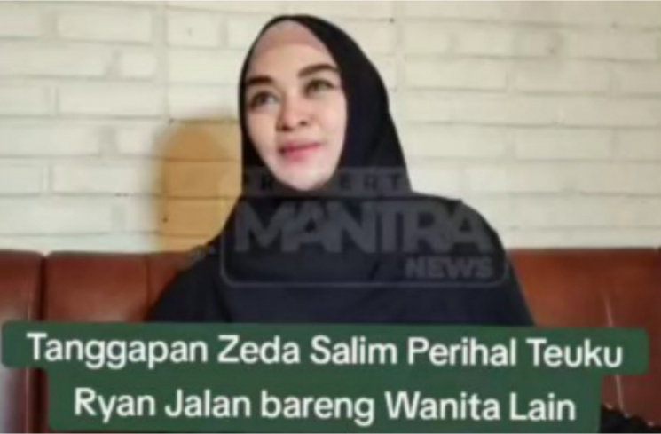 Zeda Salim sebut  Teuku Ryan adalah pria yang tampan dan baik hati [Instagram @lambe_danu]