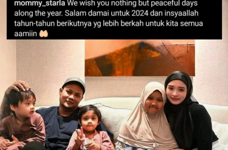 Kehangatan Virgoun dan Inara Rayakan Tahun Baru Bersama [Instagram/@mommy_starla]