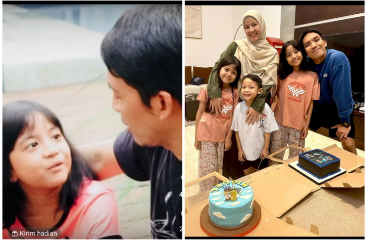 Anak pertama Desta dan Natasha Tizky ogah punya adik lagi (Kolase instagram/@desta80s)