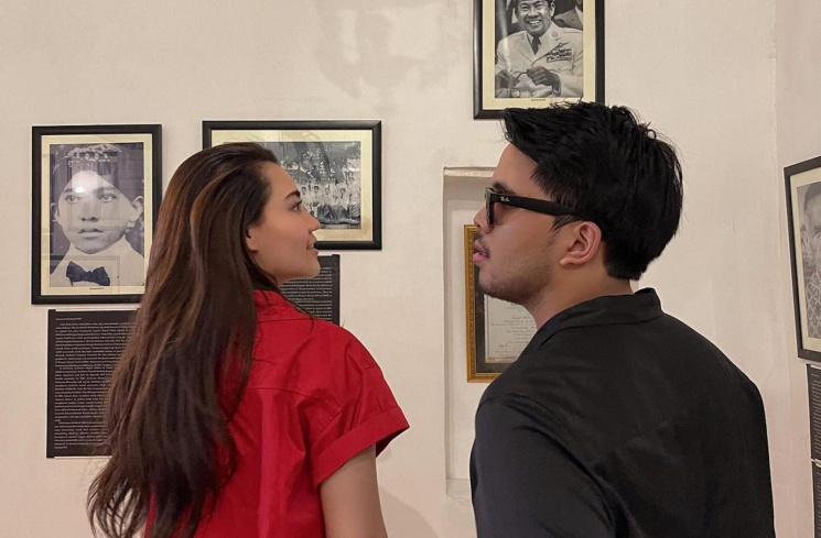 Aaliyah Massaid dengan Thariq Halilintar [Instagram/aaliyah.massaid]