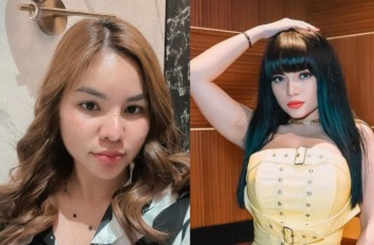 Kolase foto Ayu Soraya dan Dinar Candy.