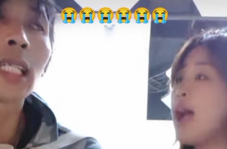Momen live pertengkaran Arya Khan dan Pinkan Mambo [Tiktok/@igobowfcwtz]