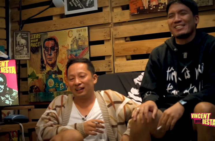 Ringgo Agus Rahman dan Desta (Youtube/VINDES)