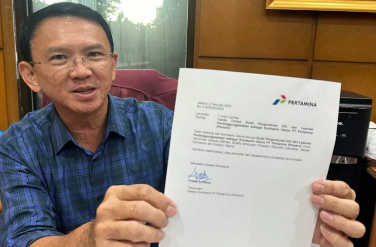 Ahok mundur dari Komisaris Utama Pertamina (Instagram @basukibtp)