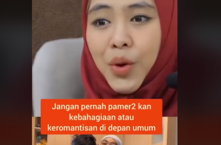Video ceramah Ustazah Oki Setiana Dewi. (tangkapan layar/TikTok). [TikTok.]