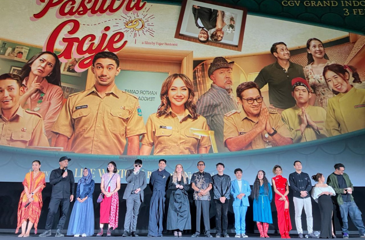 Gala premiere film Pasutri Gaje di CGV Grand Indonesia, Sabtu (3/2/2024) (Tomy T.)