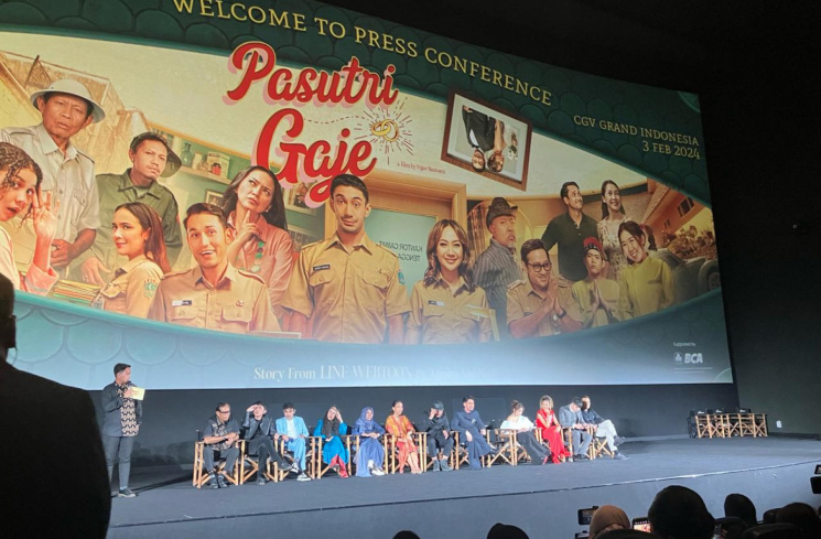 Gala premiere film Pasutri Gaje di CGV Grand Indonesia, Sabtu (3/2/2024) [Tomy T.]