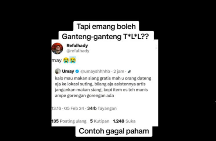 Umay Shahab dirujak netizen gegara cuitannya di akun X (Twitter). [tangkapan layar]