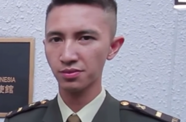 Perwira TNI Muhammad Fardhana diduga tunangan Ayu Ting Ting. (tangkapan layar/ist)