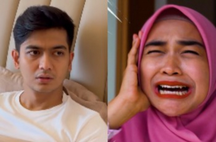 Kolase foto Teuku Ryan dan Ria Ricis.