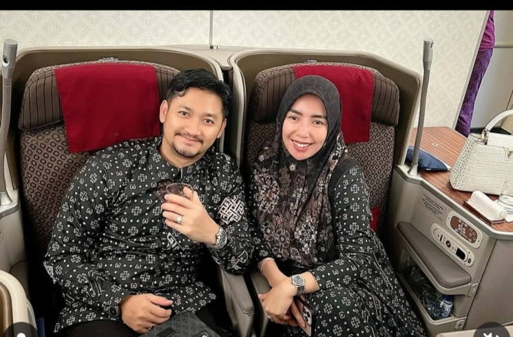 Angga Wijaya dan Istri (Instagram)