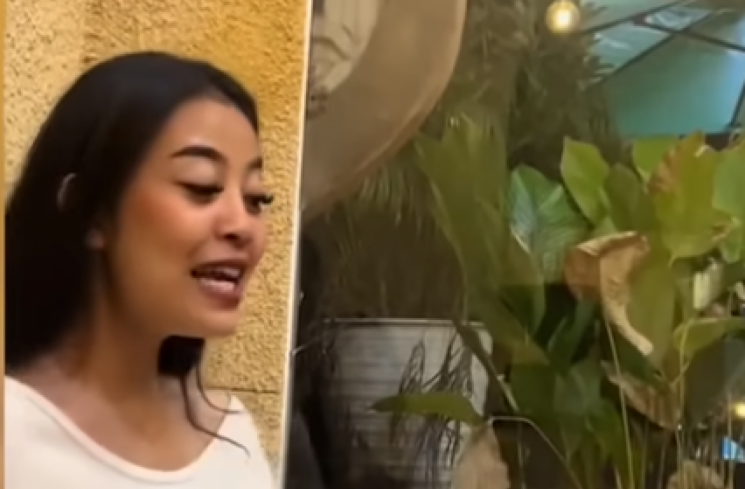 Keke Afifah saat menceritakan digendong Mayor Teddy. (tangkapan layar/ist)