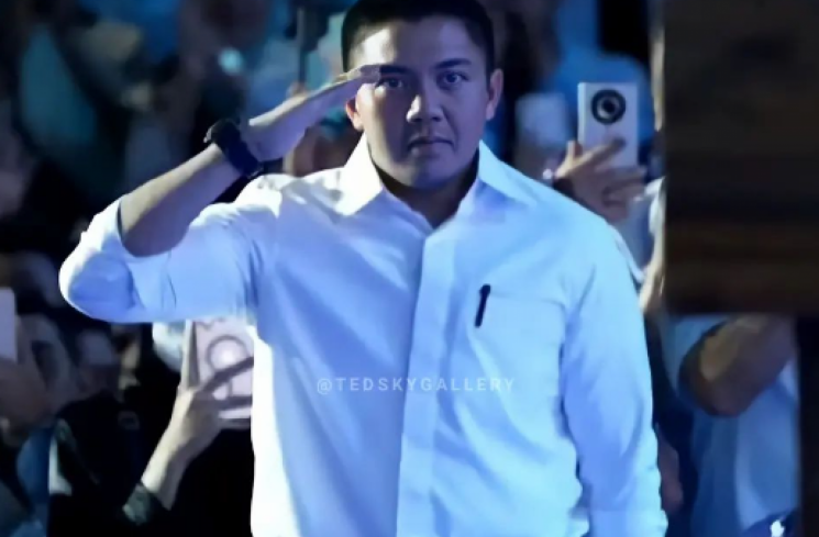 Ajudan Prabowo, Mayor Teddy. (tangkapan layar/ist)