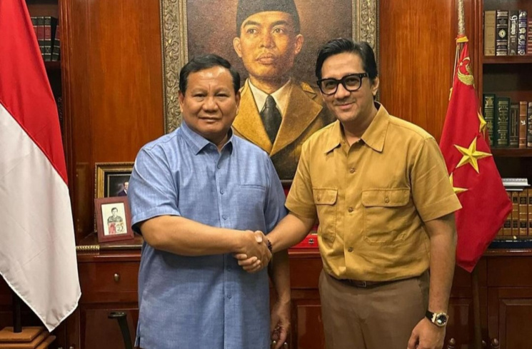 Andre Taulany bersama Prabowo Subianto [Instagram/@andreastaulany]