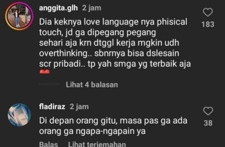komentar warganet [instagram @lambe_danu]