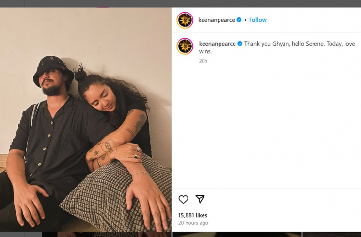 Postingan terbaru Keenan Peaece [Instagram.com]