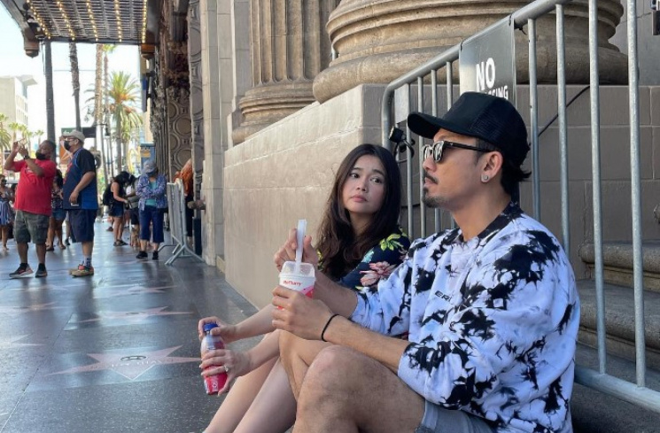 Denny Sumargo dan Olivia saat di LA (Instagram.com)