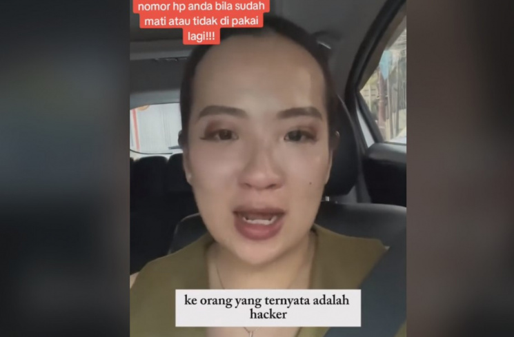 Wanita ini ceritakan pengalamannya tentang no hp miliknya yang sudah tak aktif [Tangkapan layar TikTok]