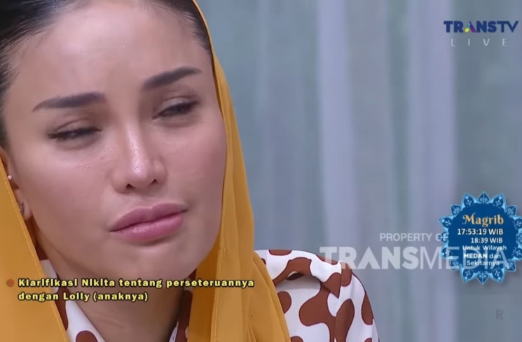 Nikita Mirzani. (tangkapan layar/ist)
